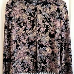 Dress Barn Collection Tank Jacket Floral Set NWT M